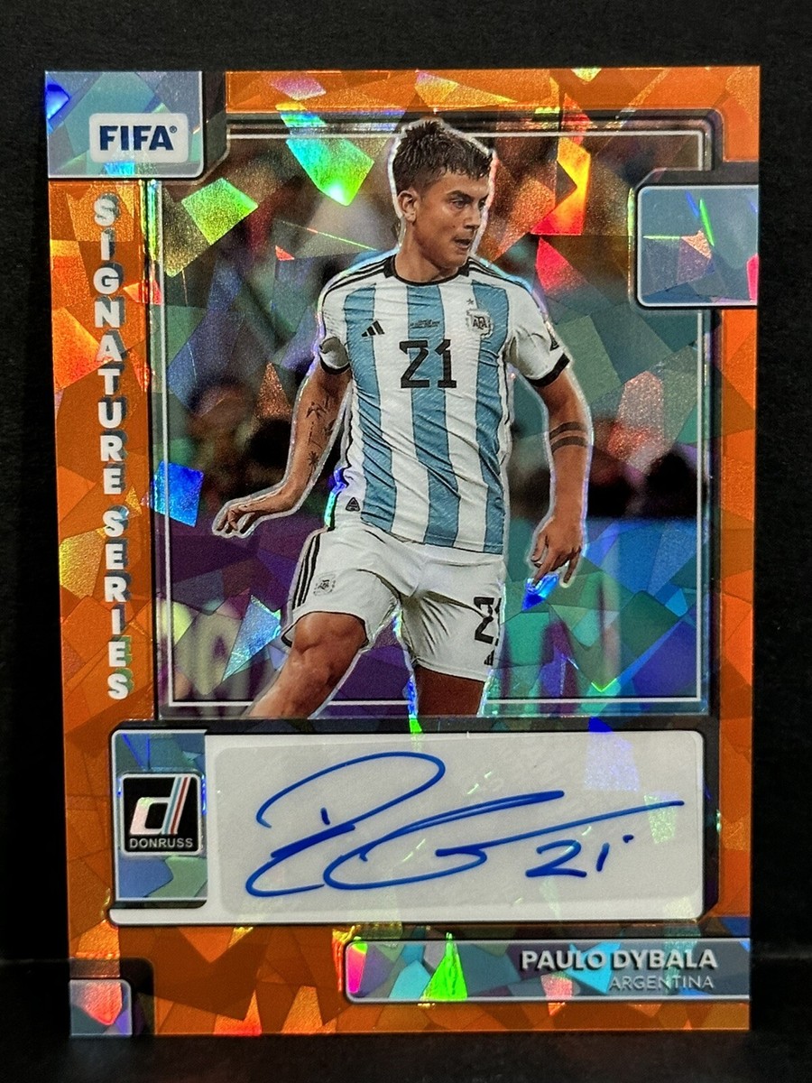 2022-23 Panini Donruss FIFA Argentina Paulo Dybala Auto Orange