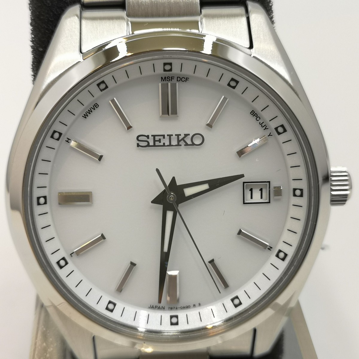 SEIKO Seiko Selection SBTM317 White Solar Atomic Radio Men's Watch