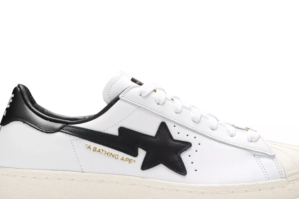 adidas BAPE Ape x Superstar White Black GZ8980 Men's Size | eBay