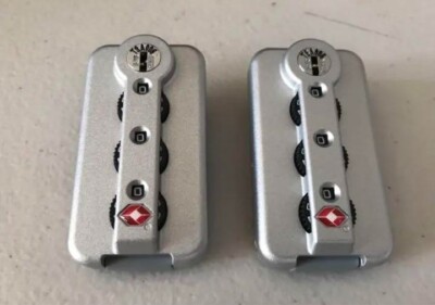 Rimowa Genuine Parts TSA006 Luggage Suitcase Dial Lock Silver Set