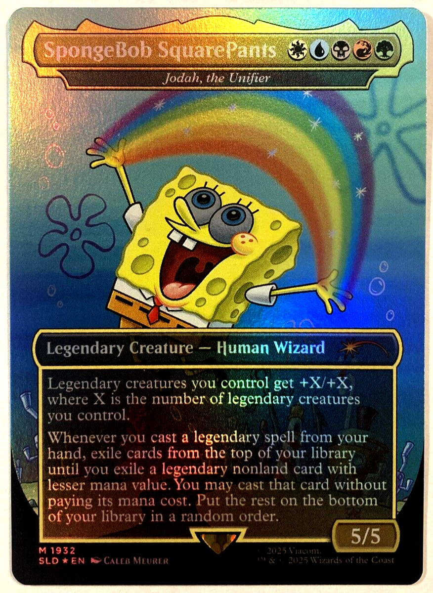 MTG SpongeBob SquarePants - Jodah, the Unifier RAINBOW FOIL Secret