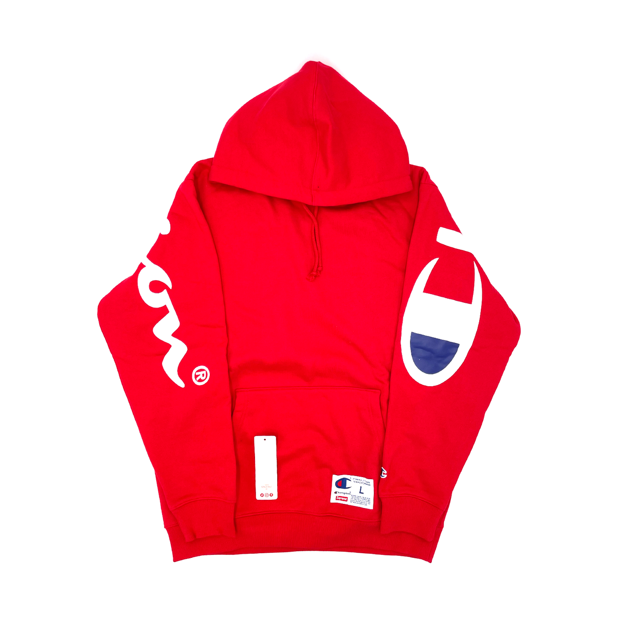 Supreme Champion Hooded Sweatshirt Red (SS18SW5) Men's Size L | eBay