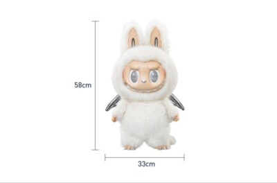 POP MART THE MONSTERS Angel in Clouds Labubu Vinyl Plush White