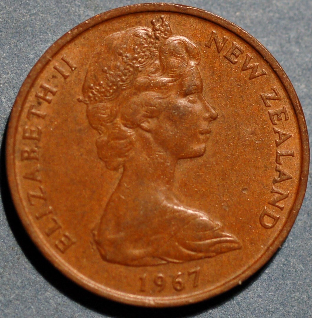 New Zealand 2 Cents 1967 Elizabeth II KM# 32 | eBay