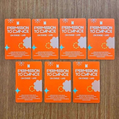 BTS PERMISSION TO DANCE ON STAGE LIVE ALBUM Official Photocard PTD