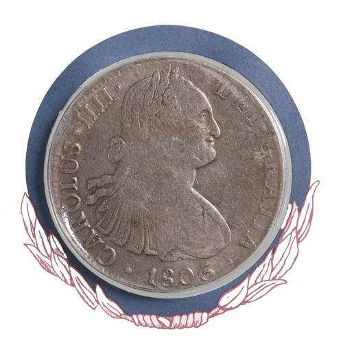 1806 MEXICO 1 REAL CHARLES IV CAROLUS IIII SPANISH SILVER COLONIAL