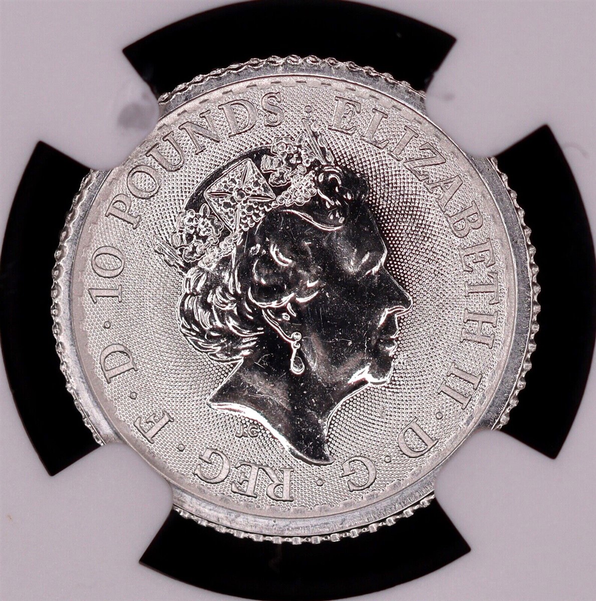 2022 £10 Great Britain NGC MS69 1/10 oz .9995 Platinum Britannia