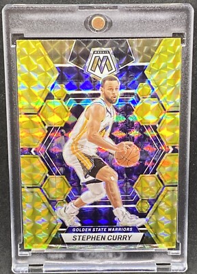 Stephen Curry RARE GOLD REFRACTOR PRIZM INVESTMENT CARD SSP MOSAIC