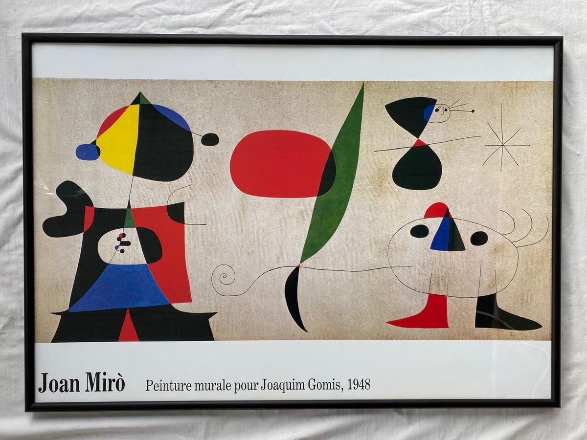 JOAN MIRO Peinture murale pour Joaquim Gomis Exhibition Poster