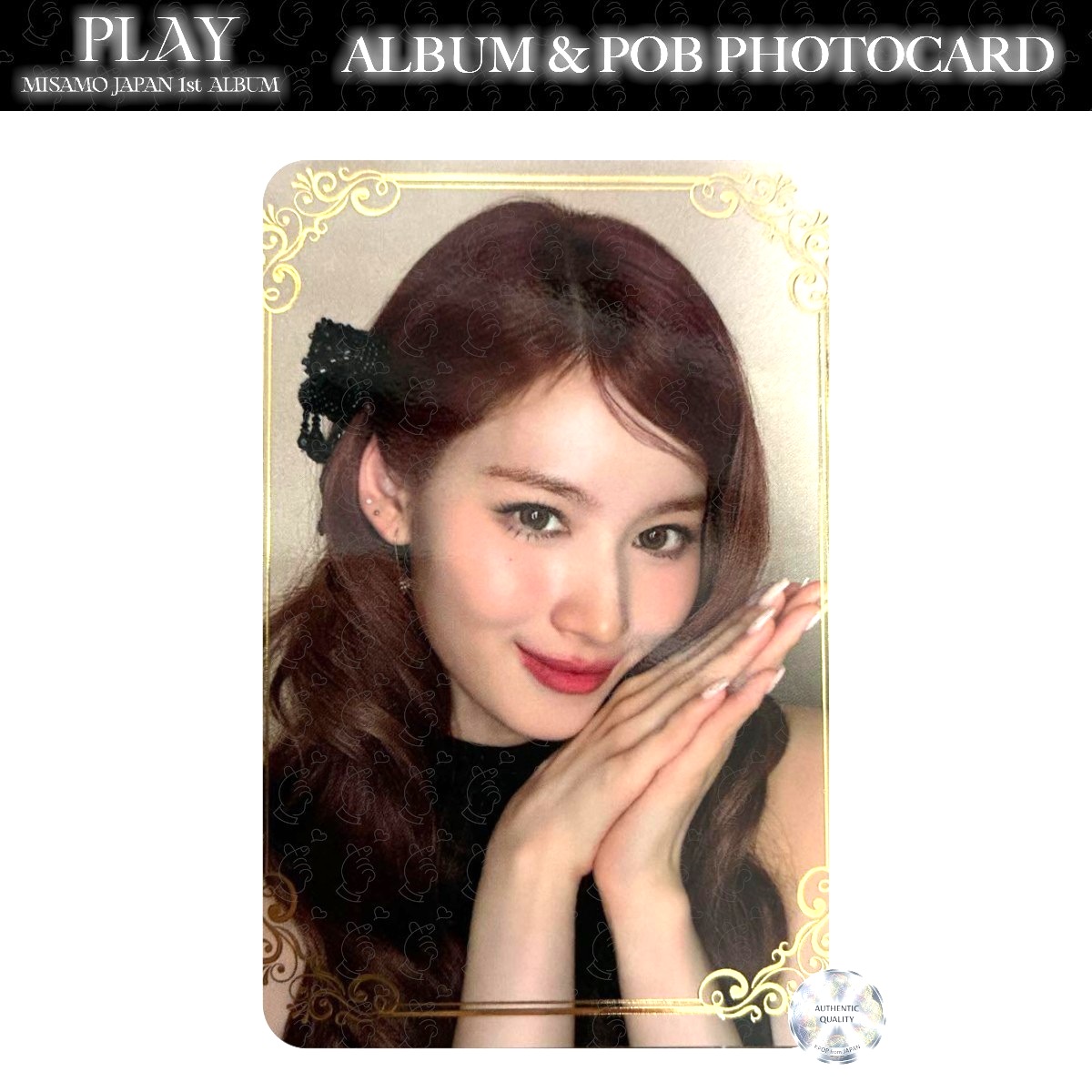 MISAMO PLAY JAPAN LUCKY DRAW PHOTOCARD FOIL STAMPING JYP ONCE