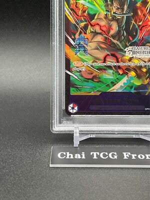 PSA 10 Roronoa Zoro OP01-025 Treasure Cup Top 8 Promo English ONE