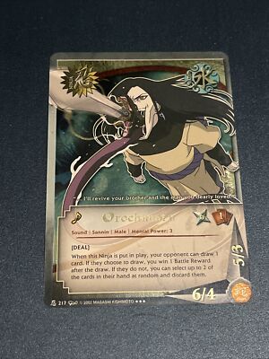 2002 Naruto CCG - Orochimaru S5 #217 1st Edition Super Rare SSP