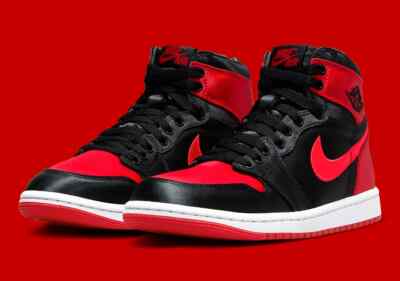 Nike Air Jordan 1 Retro High OG Satin Bred FD4810-061 Womens New