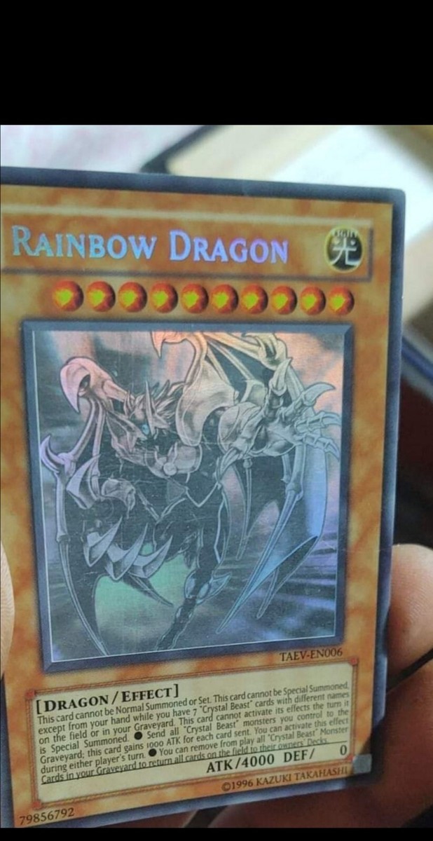 Rainbow Dragon (Ghost Rare) (Chaos Neos Misprint) TAEV-EN006