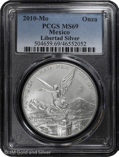 Mexico 1984 Libertad 1 Troy Oz .999 Fine Silver PCGS MS65 Coin