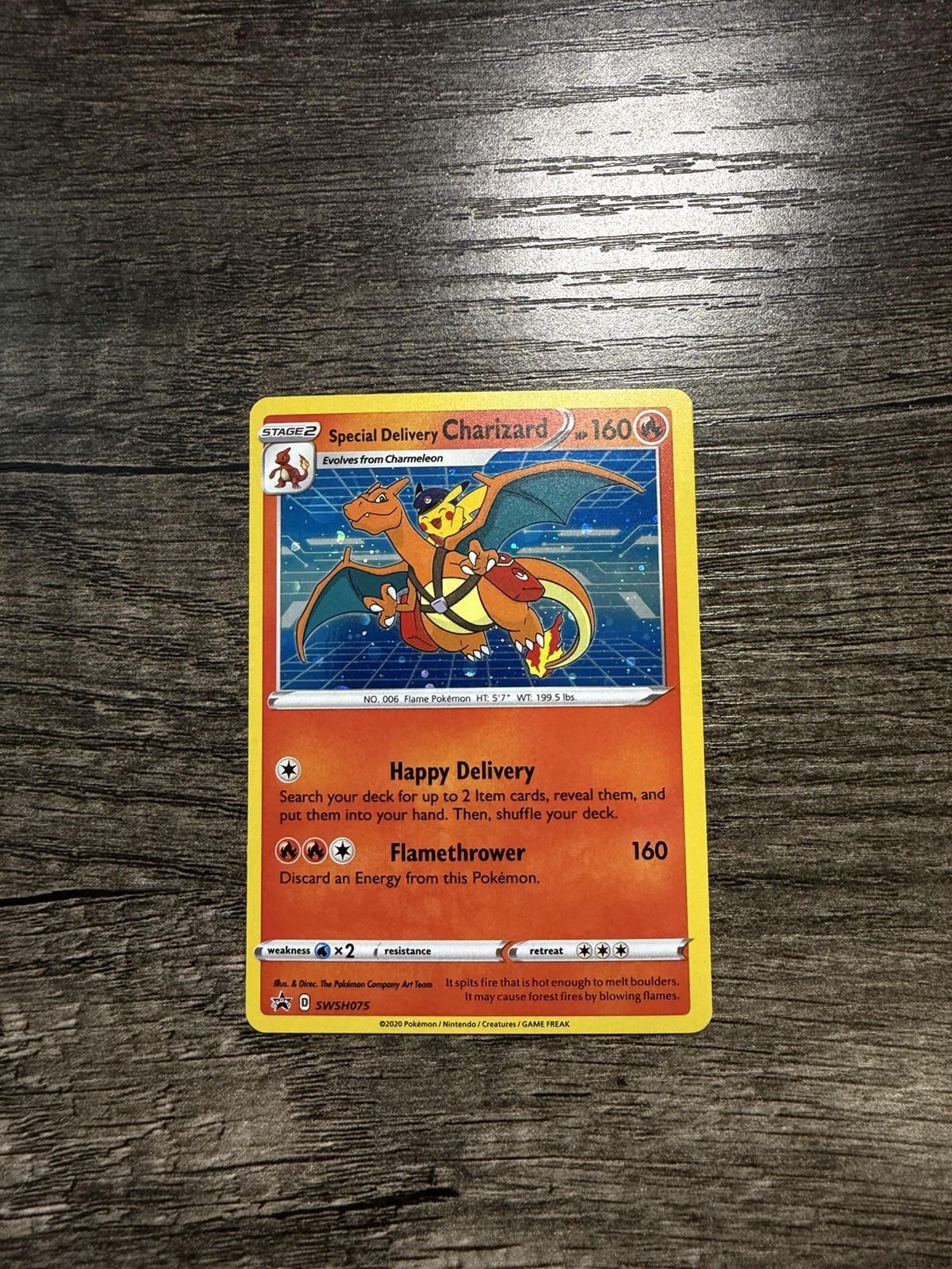 Special Delivery Charizard 2022 Sword & Shield: Black Star Promo