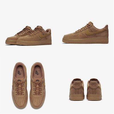 Nike Air Force 1 '07 WB Flax Gum Wheat 3.5-13Size CJ9179-200