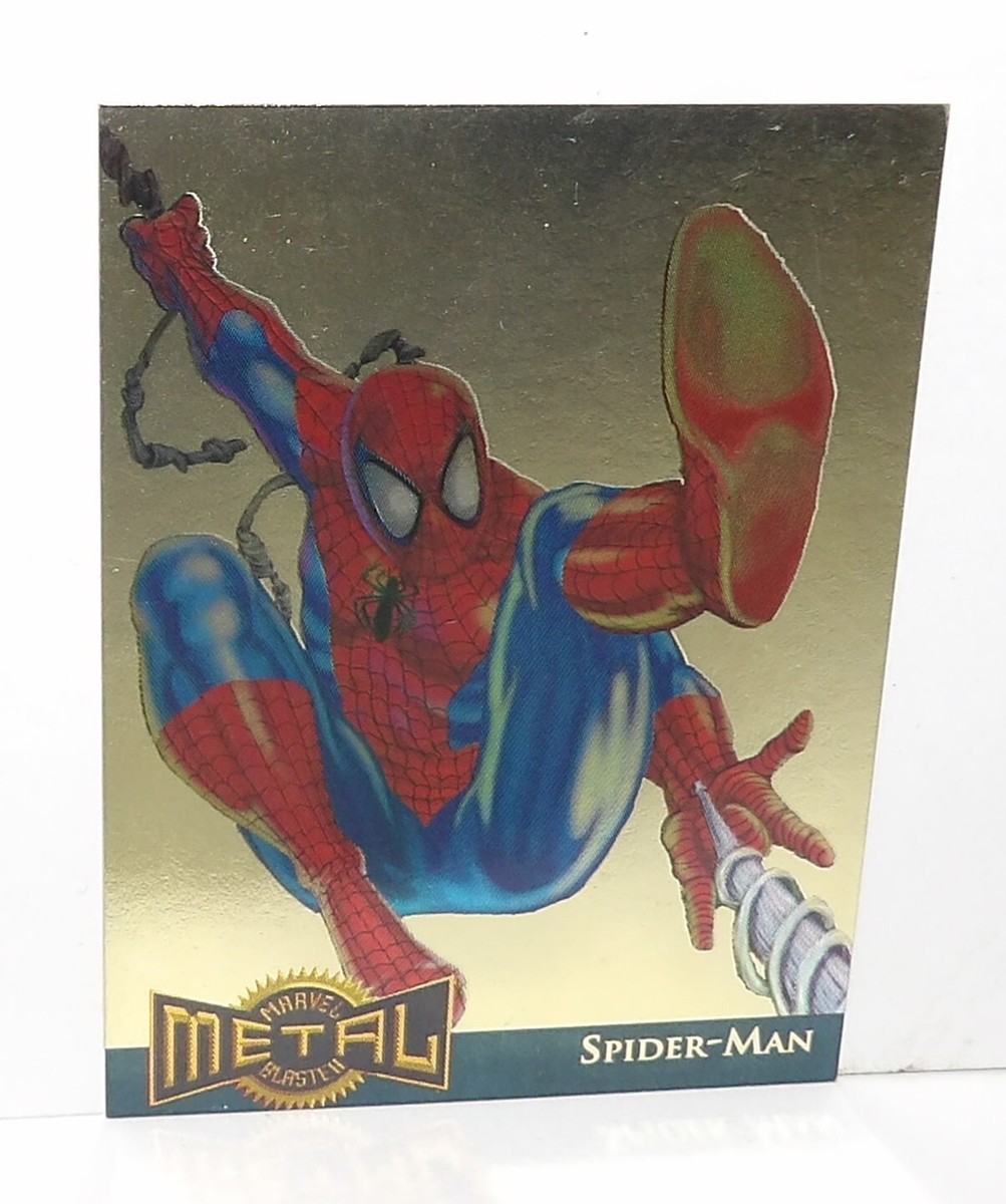 Marvel 1995 Fleer Metal Gold Blaster #12 Spider-Man Limited