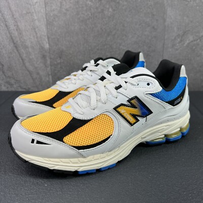 New Balance 2002R Vibrant Apricot Size 9 Mens White Blue Shoes