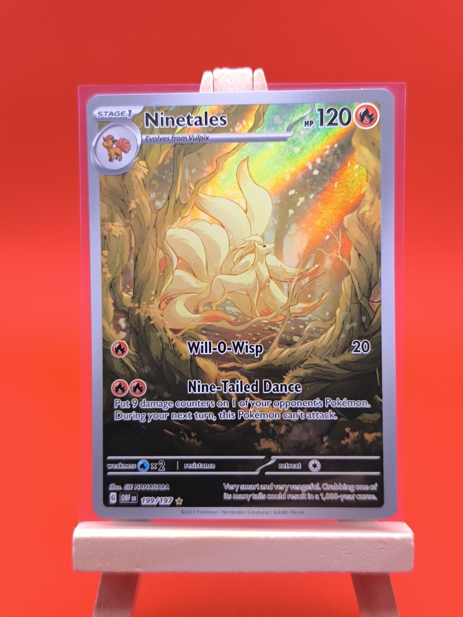 Ninetales 199/197 Obsidian Flames Illustration Rare Holo Pokemon