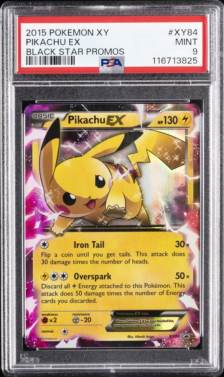 2015 POKEMON XY BLACK STAR PROMOS #XY84 PIKACHU EX PSA 9 | eBay