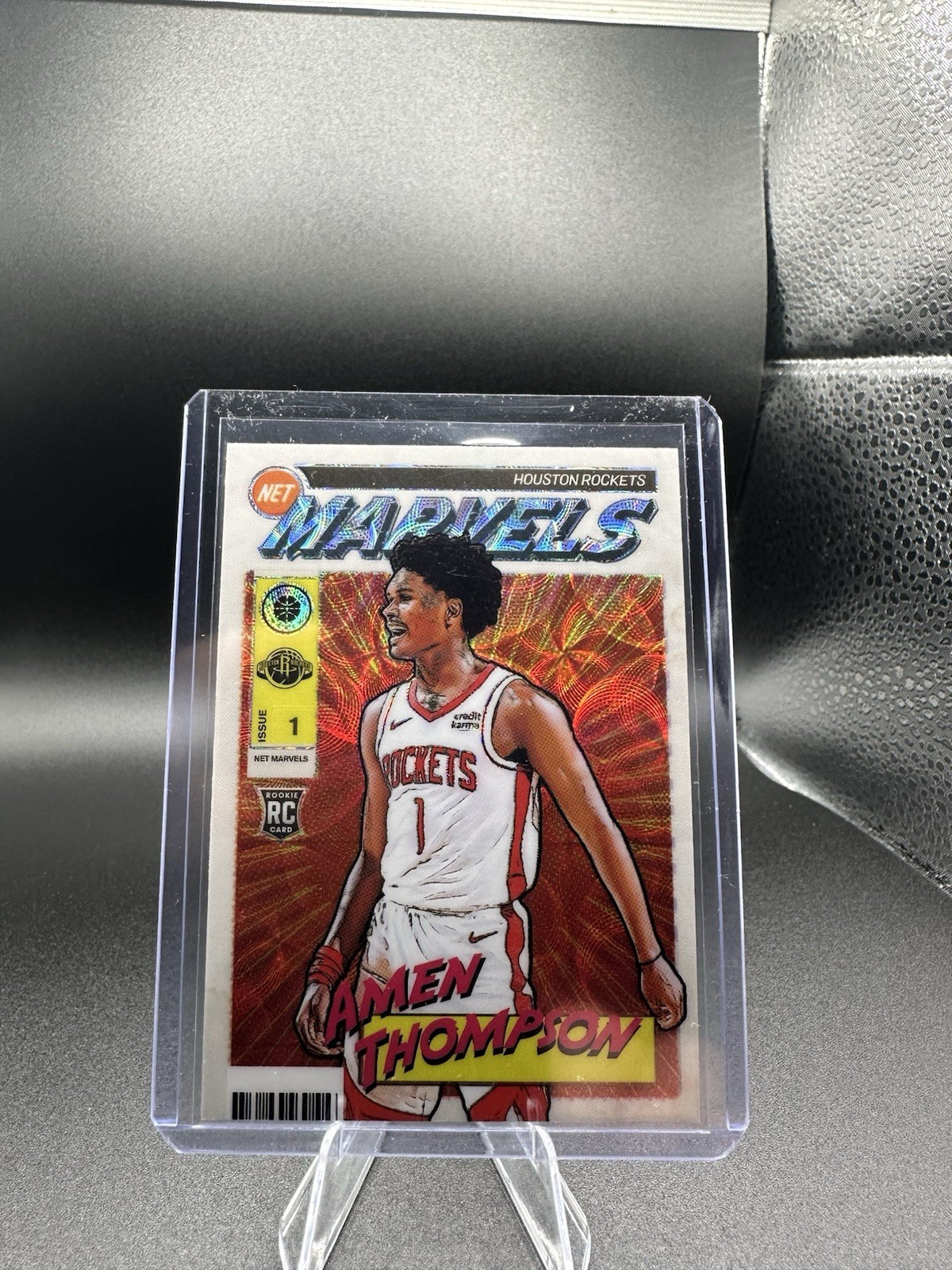 Amen Thompson 2023 Hoops Premium Stock #24 Retro Net Marvels /(SSP