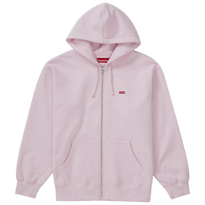 Supreme Small Box Zip Up Hooded Sweatshirt Light Pink | eBay