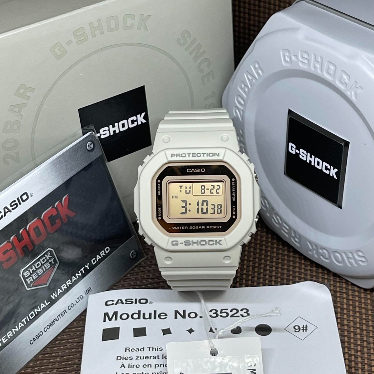 Casio G-Shock GMD-S5600-8D White Resin Strap Stopwatch Alarm