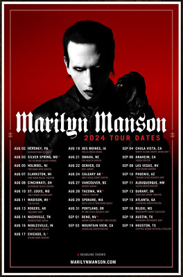 MARILYN MANSON One Assassination Under God Tour 2024 Ltd Ed RARE