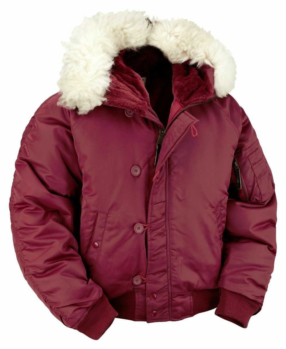 N2B Flight Jacket Parka Army Military Warm Winter Snorkel Padded