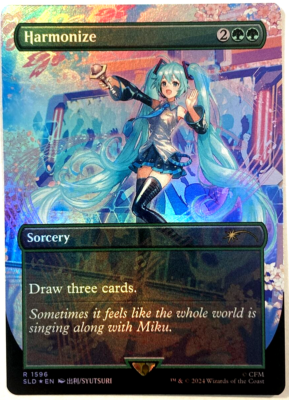 MTG Harmonize RAINBOW FOIL Secret Lair x Hatsune Miku 1596 NM | eBay