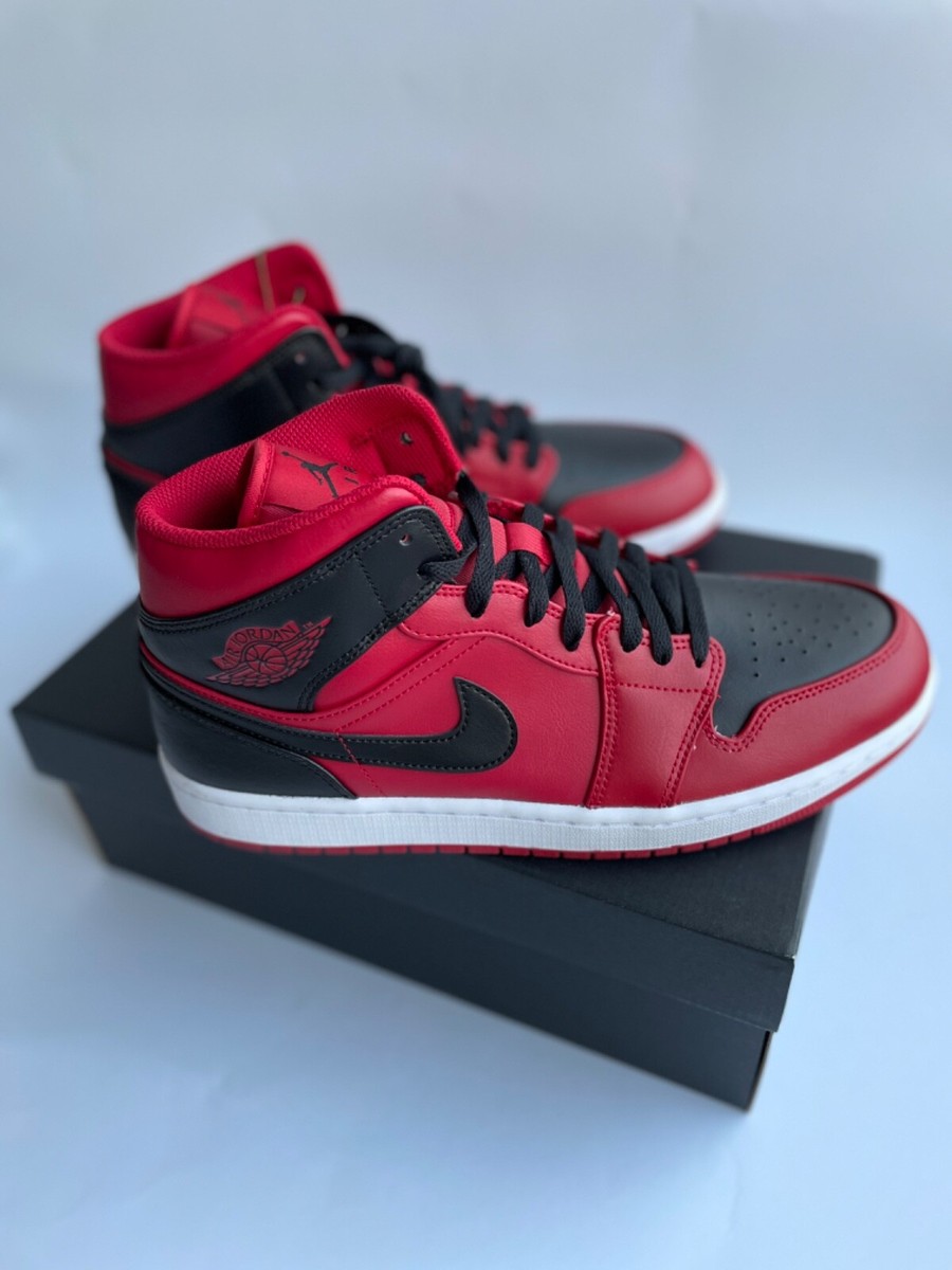 nike jordan 1 mid reverse bred (2021) us 10.5 eu 44.5(554724660