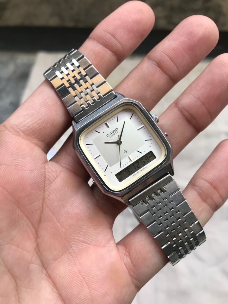 Casio Ana-digi Dual Time Quartz 305 AQ-322 Men's Watch SAL218SAL3