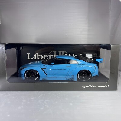 1/18 Ignition Model IG Nissan LB Works R35 GTR Light Blue #IG0429