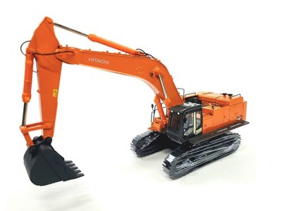 Hitachi ZX870LCH-3 Zaxis Excavator with Bucket - WSI 1:50 Scale