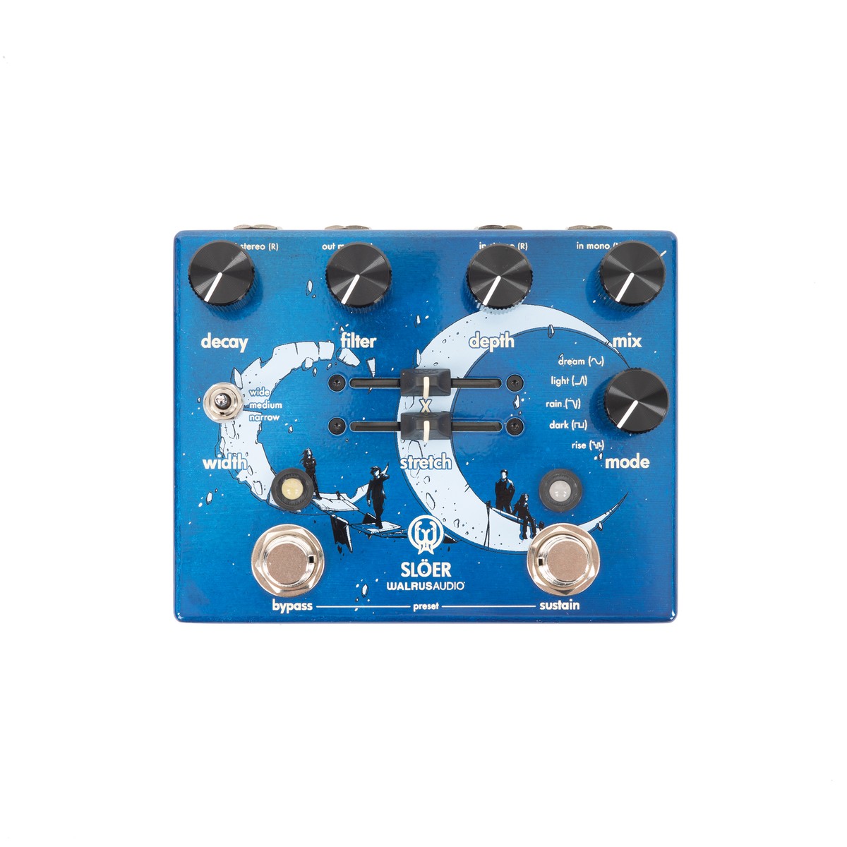 Walrus Audio SLÖER Stereo Ambient Reverb Pedal - Blue 810424034990