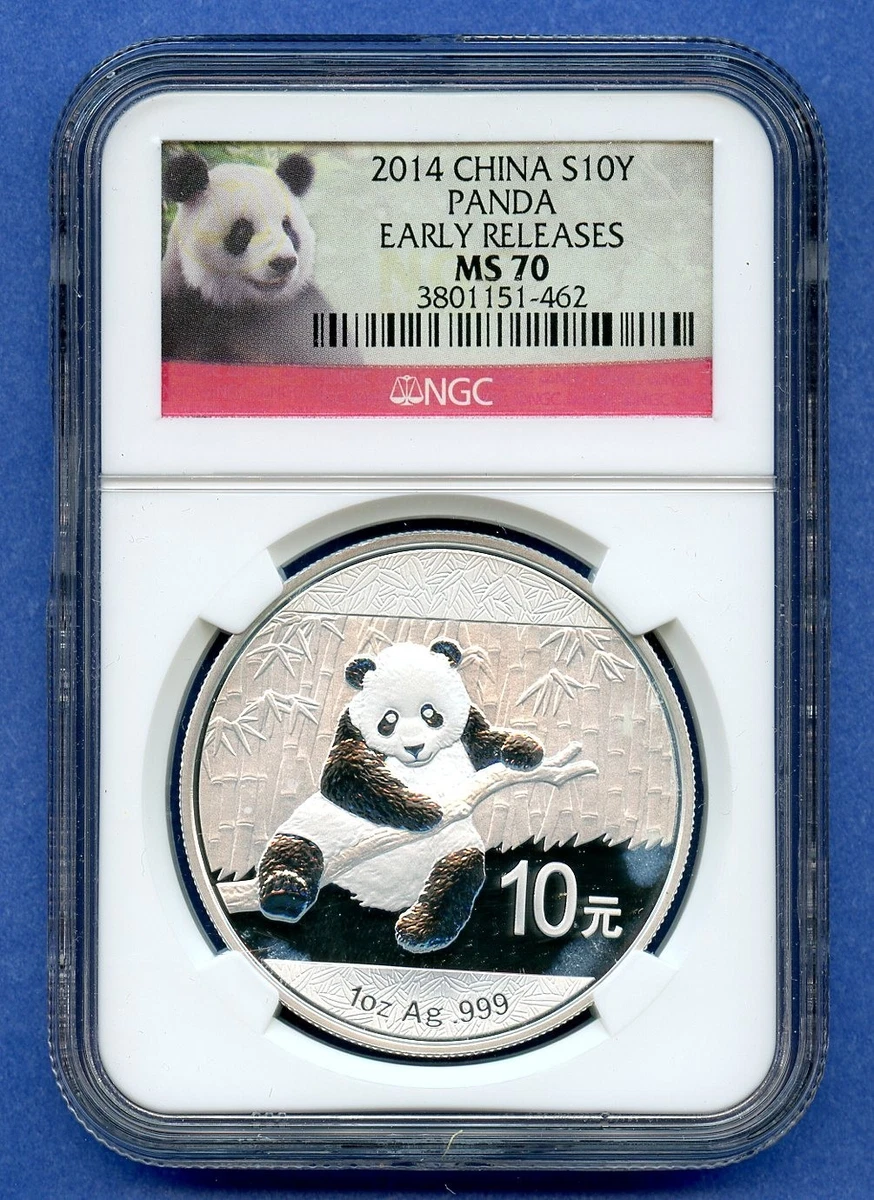 Chinese Panda MS 70 Graded 2014 Silver Bullion Coins for sale | eBay