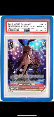 PSA 10 Ephemeral Existence Mai Sakurajima, Dream Of Bunny Girl