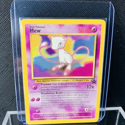 Mew 8 Promo Black Star Pokemon Card League 2000 WOTC Vintage 2x | eBay