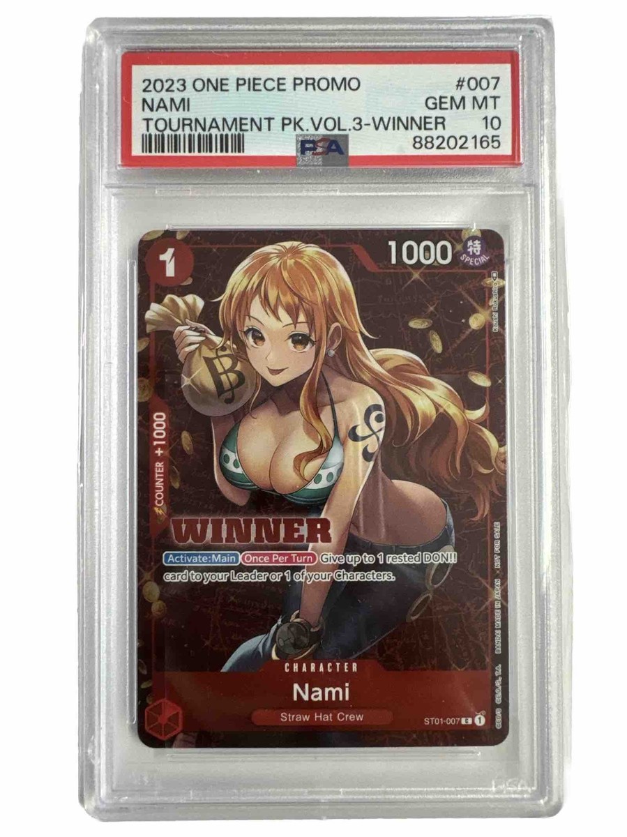 PSA 10 GEM MT Nami ST01-007 Winner English Promo One Piece