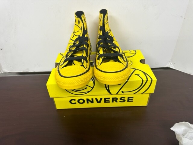 NEW CONVERSE HI TOP KIDS YELLOW CTAS HI CYBER YELLOW- ALL STAR | eBay