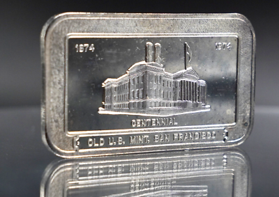 1974 Old US Mint San Francisco CA 100 Pioneer Mint 1oz 999 FINE