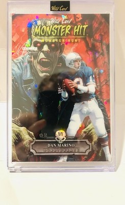 DAN MARINO 1/1 MAMMOTH MONSTER HIT 2025 Wild Card Haunted Hits 4x6