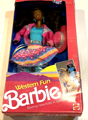 Western Fun Barbie : Vintage African-American Christie NRFB (non