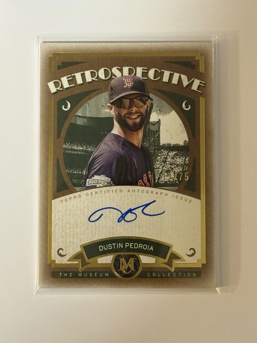 Topps Dustin Pedroia Autographed Baseball Sports Trading Cards