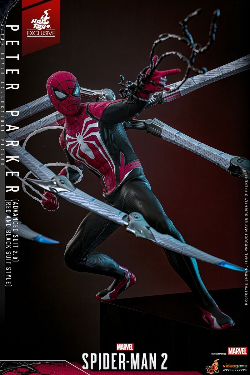 New Hot Toys VGM66 Spider-Man 2 Peter Parker (Advanced Suit 2.0