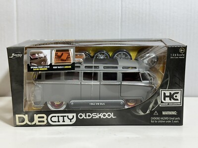 JADA HOBBY EXCLUSIVE HE 1962 VW VOLKSWAGEN BUS VAN MATTE GRAY 1:24
