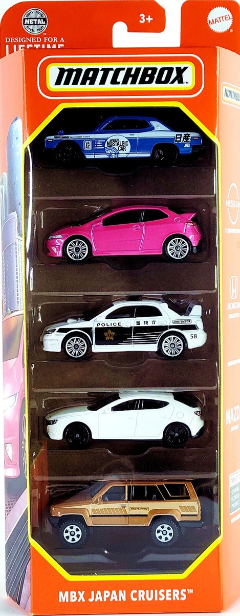 2024 Matchbox MBX Japan Cruisers 5-Pack Nissan Skyline | Civic