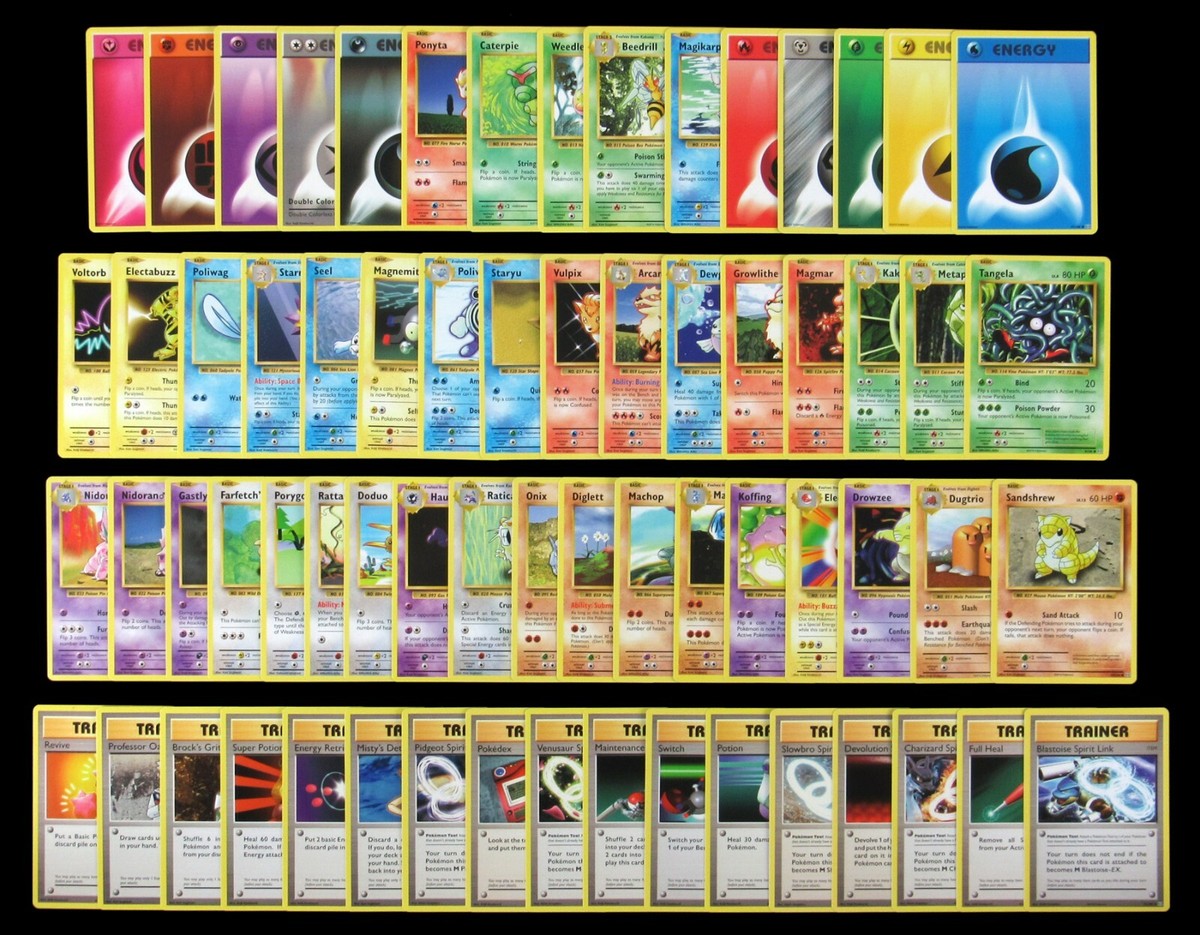 💫 2016 Pokemon XY Evolutions Complete 66 Card Base Set Common