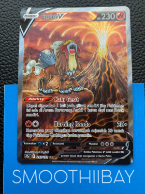 Entei V FULL ART Crown Zenith S12a 213/172 SAR Pokemon Card